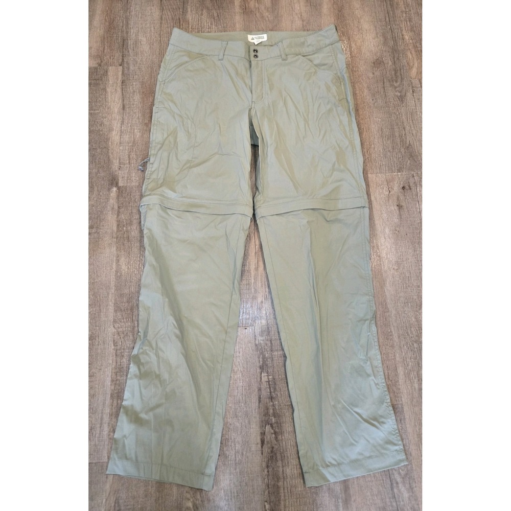 ultimate terrain‎ pants Size 12 Zip Off Shorts Khaki Outdoor Hiking Minimalist